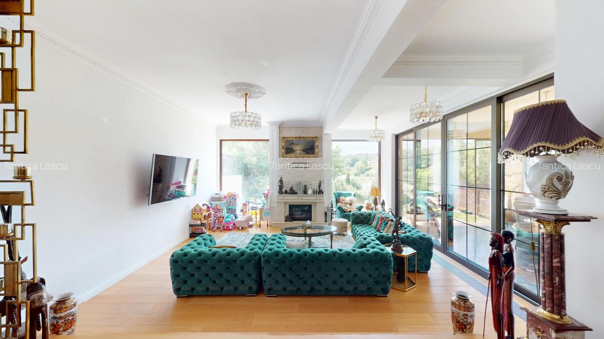 Imobil  de lux pe malul lacului cu ponton, complet mobilat si utilat - 15