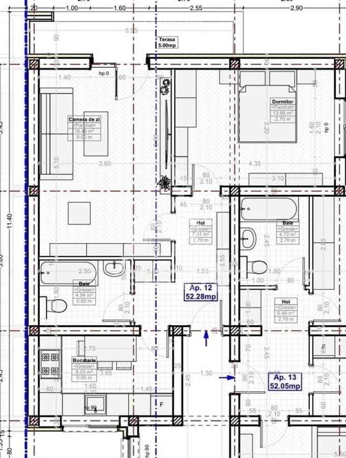 Apartament cu 2 camere, decomandat, etaj intermediar, zona Cl. Urseni - 9