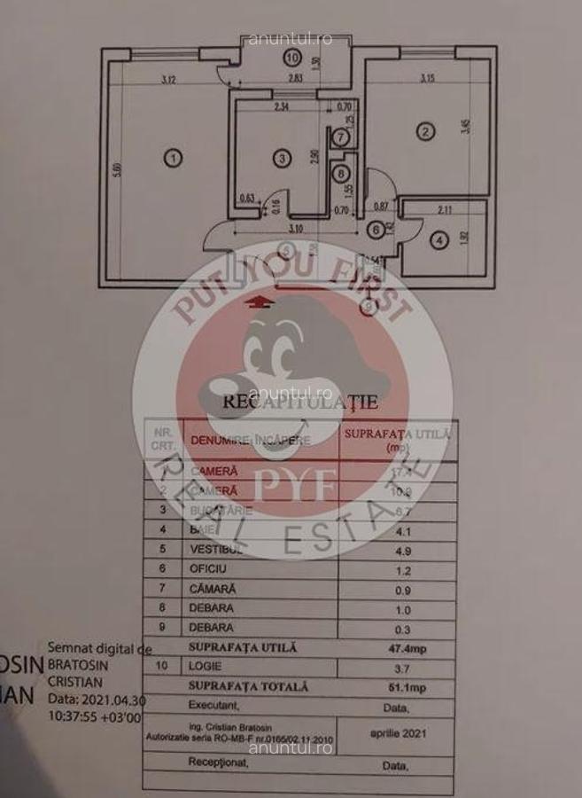 Crangasi | Apartament 2 camere | Decomandat | 51mp | B11527 - 8