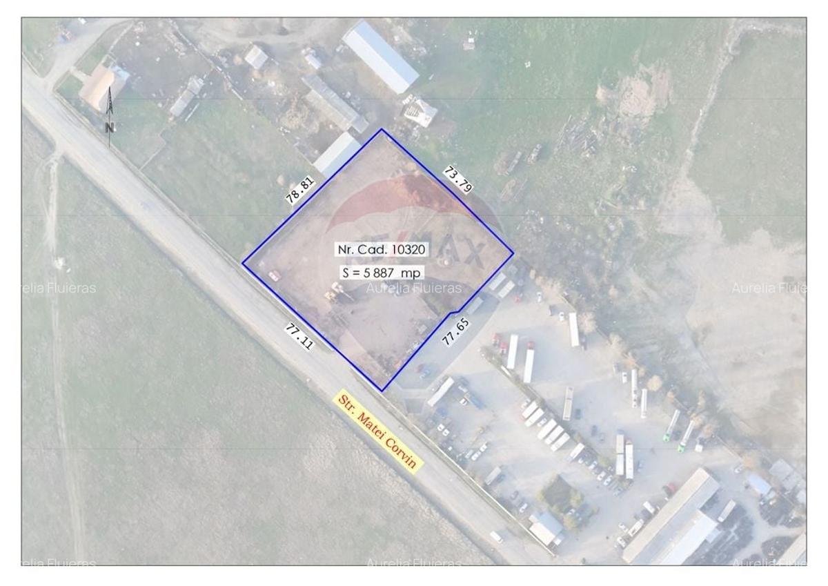 Teren de inchiriat - 5887 mp, Str. Matei Corvin, Oradea - 1