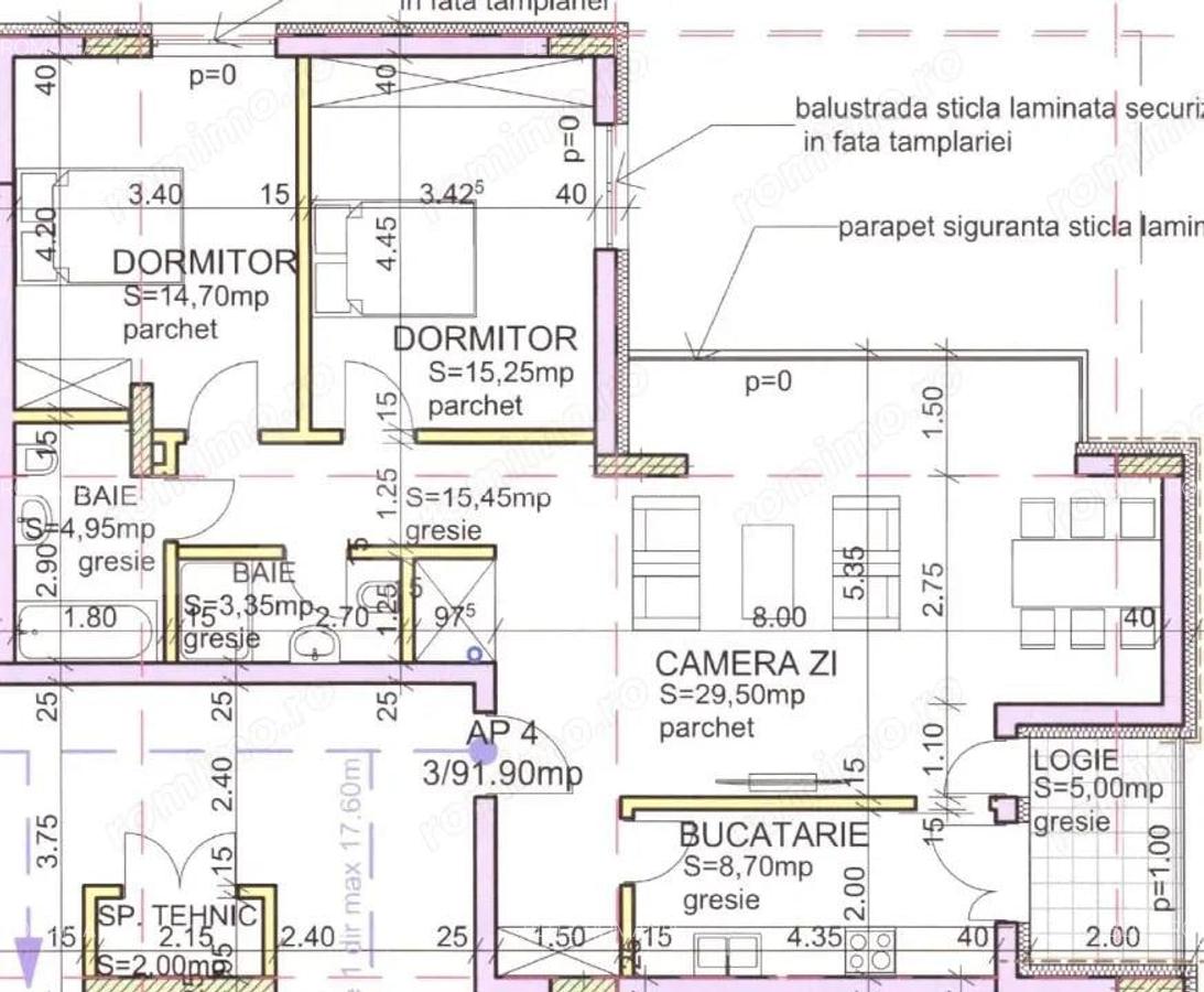 Apartament 3 camere, 2 bai, 92 mp, Zona Andrei Muresanu - 5