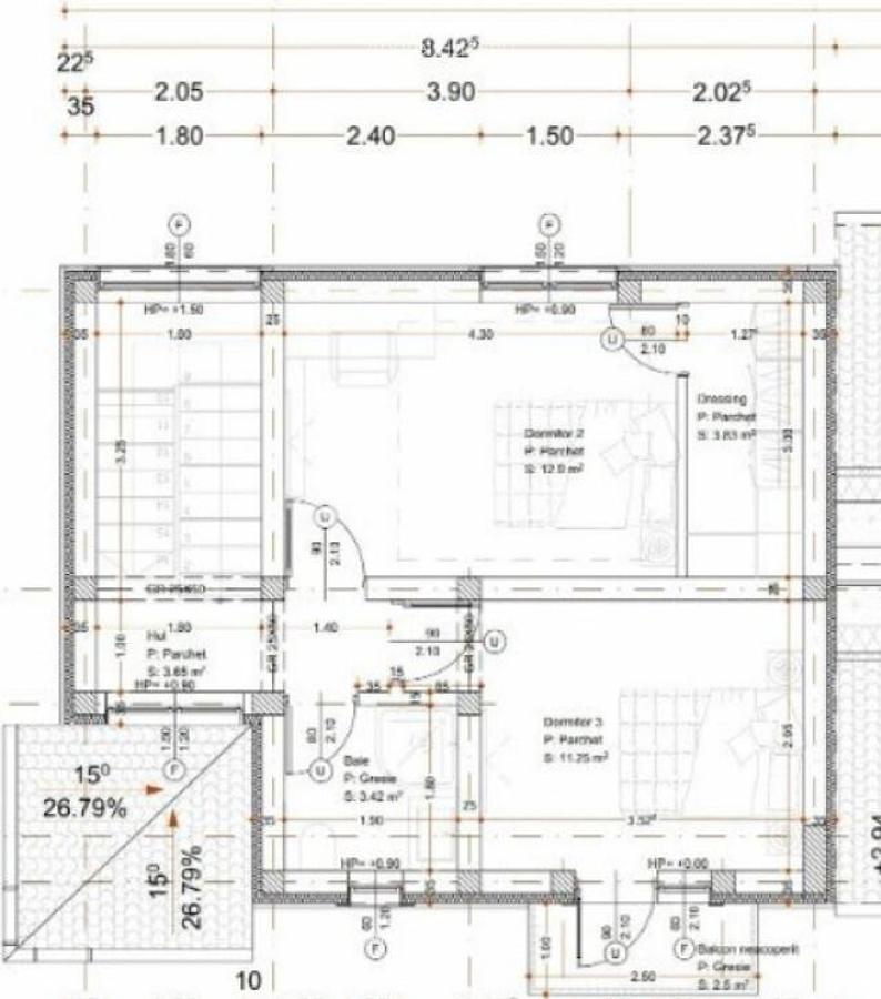 DUPLEX PREMIUM CU 4 CAMERE , ROND VOROVESTI , POSIBILITATE - 13