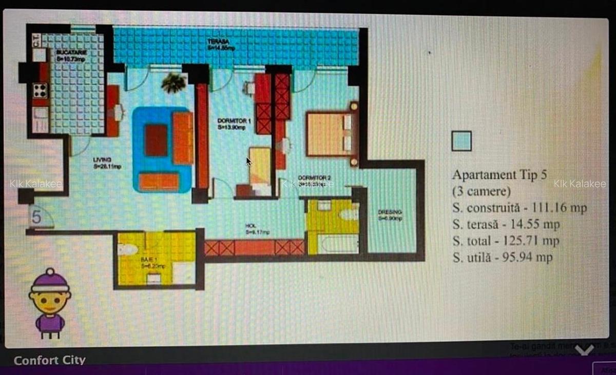 Vand apartament 3 camere utilat si dotat gata de mutat + loc de parcare - 8