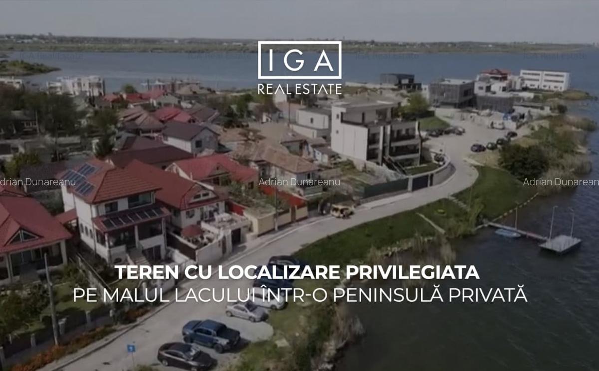 Teren cu localizare privilegiata pe malul lacului intr-o peninsula privata - 1