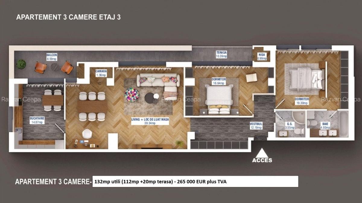 Apartament cu 2 camere în Sisești - 6