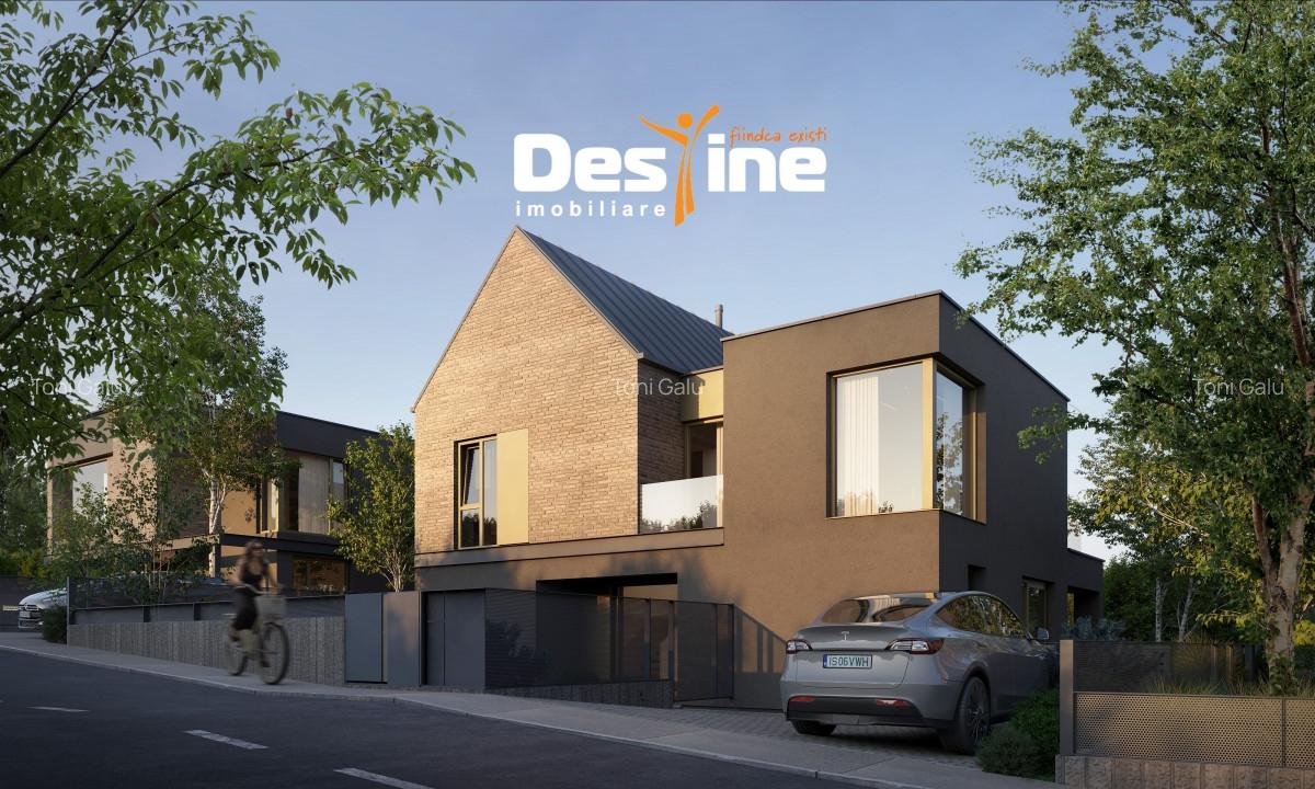 Casa exclusivista stil NORDIC P+1 215 mpU + 500 mp teren VALEA ADANCĂ - 2