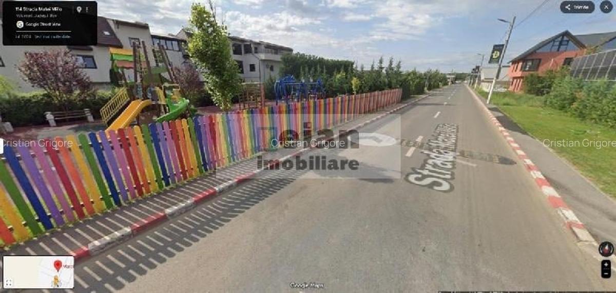 Voluntari - Matei Millo teren 430 mp, d-15 ml, utilitati, asfalt - 2