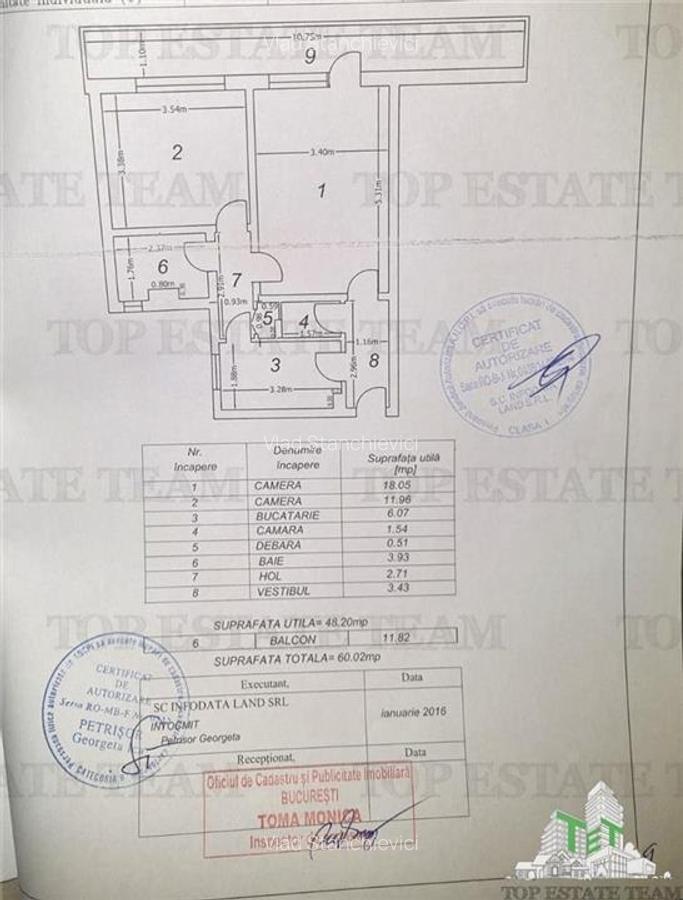 Apartament spatios de 2 camere | 60mp | 2 minute de Metrou Gorjului - 17