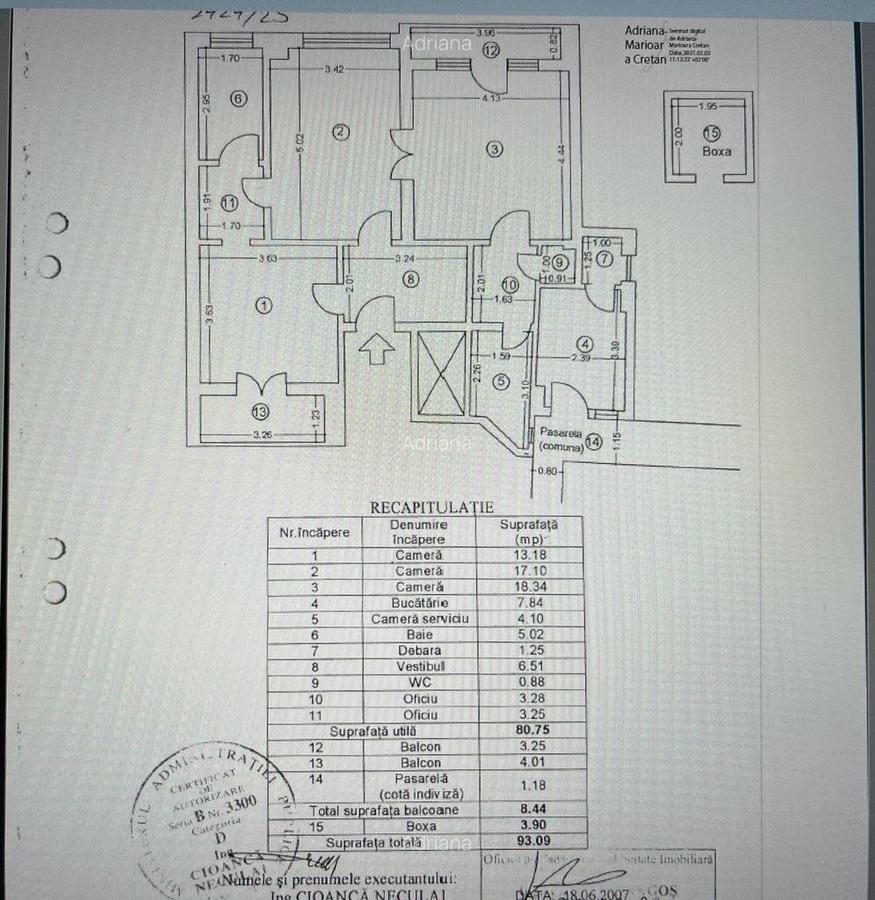 Apartament 3 camere / | Centru Vechi/Vedere la râu /Comision 0 - 18