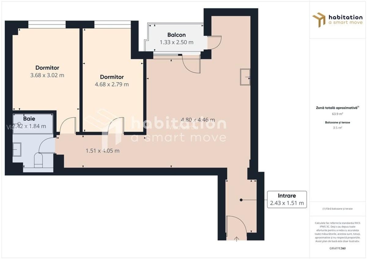 Apartament premium de închiriat la City of Mara - trei camere - 22