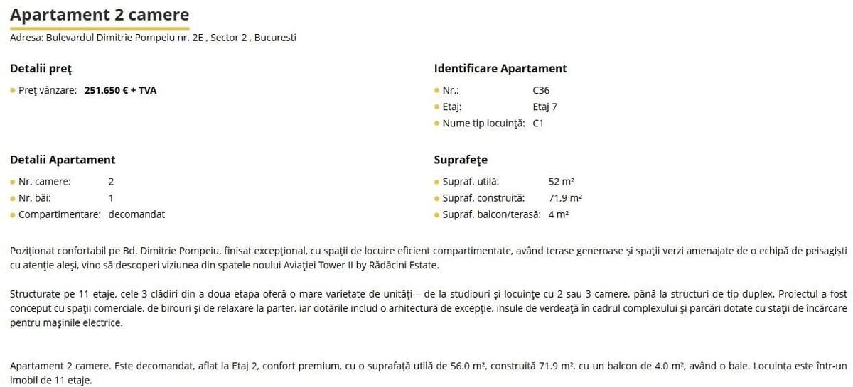 0% Comision - Apartament 2 camere - Aviatiei Tower, faza II - 13