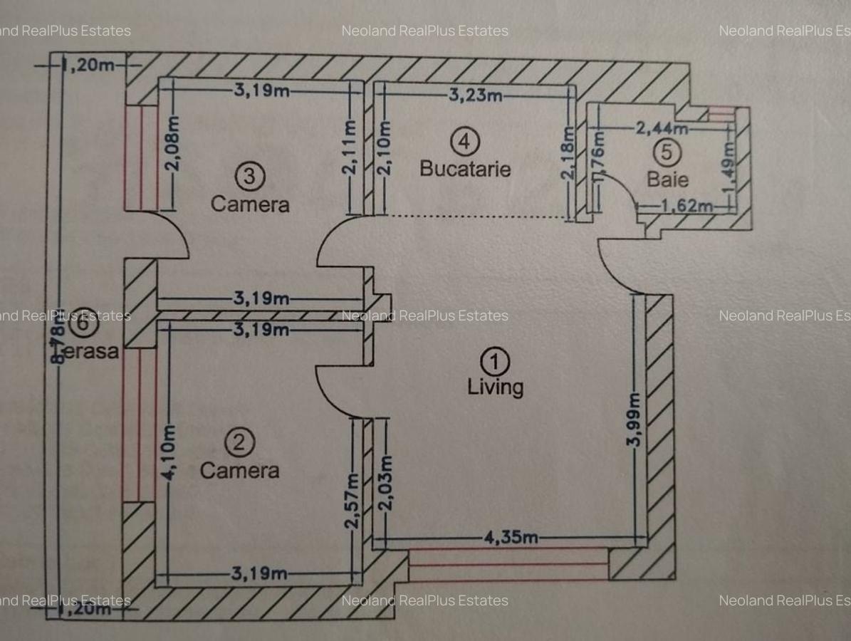 Apartament cu 3 camere si terasa, parter, bloc P+3 - Colentina/Parc Plumbuita - 8