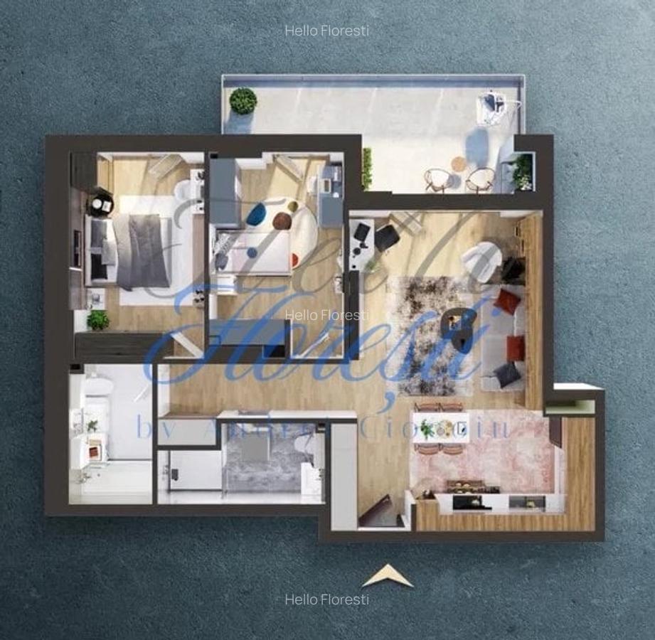 Apartament 3 camere, 81mp, zona Iris ansamblu nou - 6