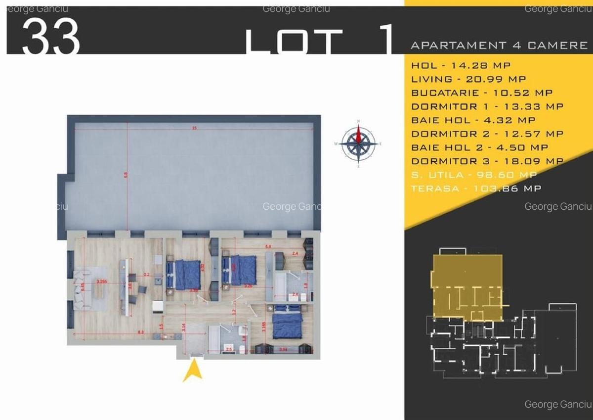 Apartament cu 4 camere decomandat în Theodor Pallady - 8
