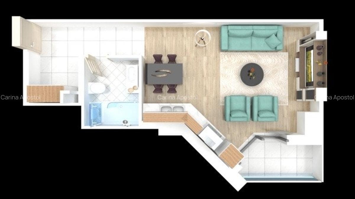Garsoniera de inchiriat - extrasezon Mamaia Statiune, zona Butoaie - 5