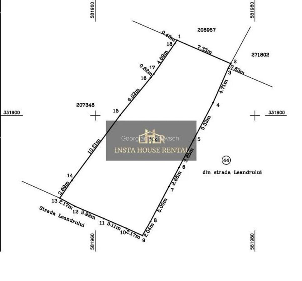 Teren 231 mp Bucurestii Noi / Regim de construire P+2E - 2