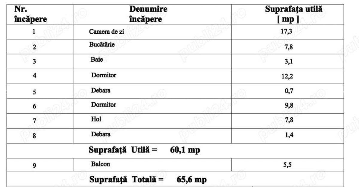 Vand apartament cu 3 camere + balcon - 4