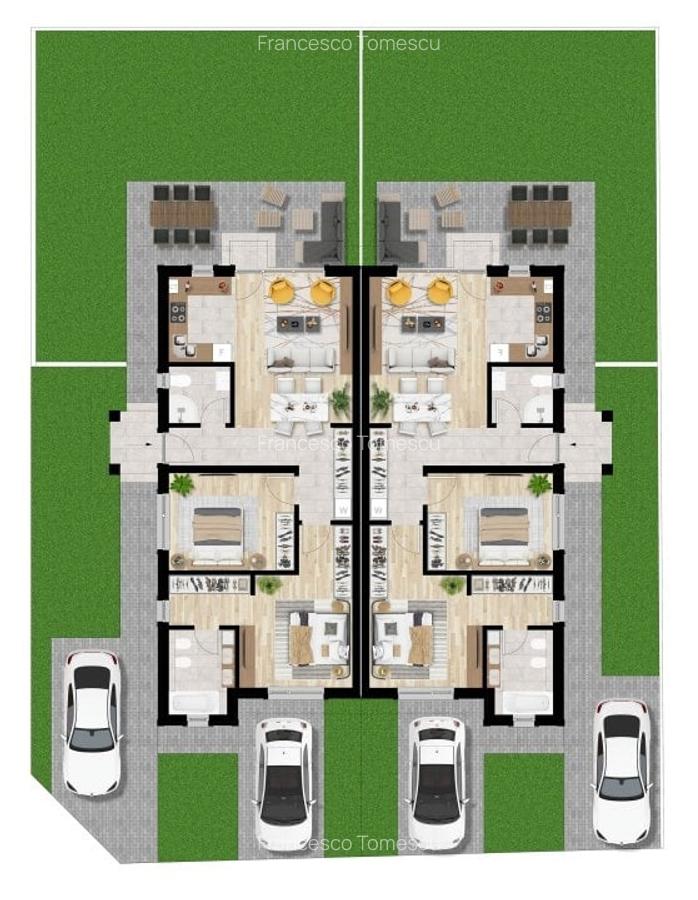 Direct Dezvoltator: Duplex pe Parter cu Master Bedroom - 4