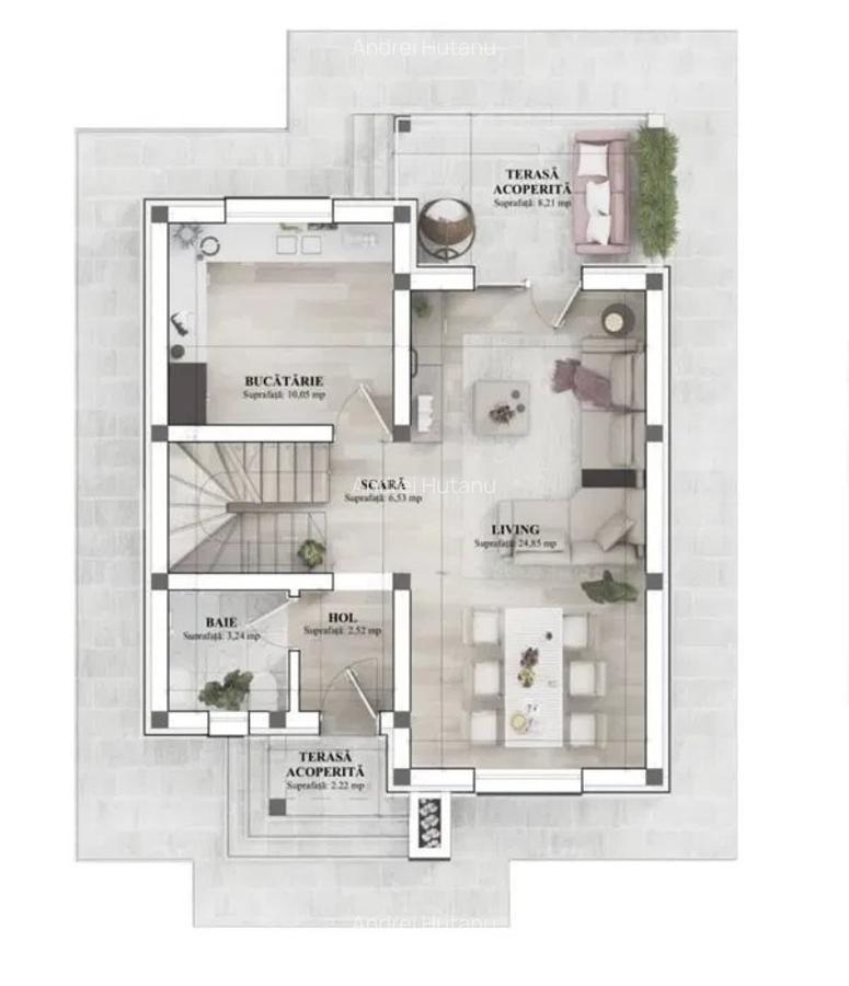 Casa cu 4 camere , priveliste panoramica Ciurbesti - 14