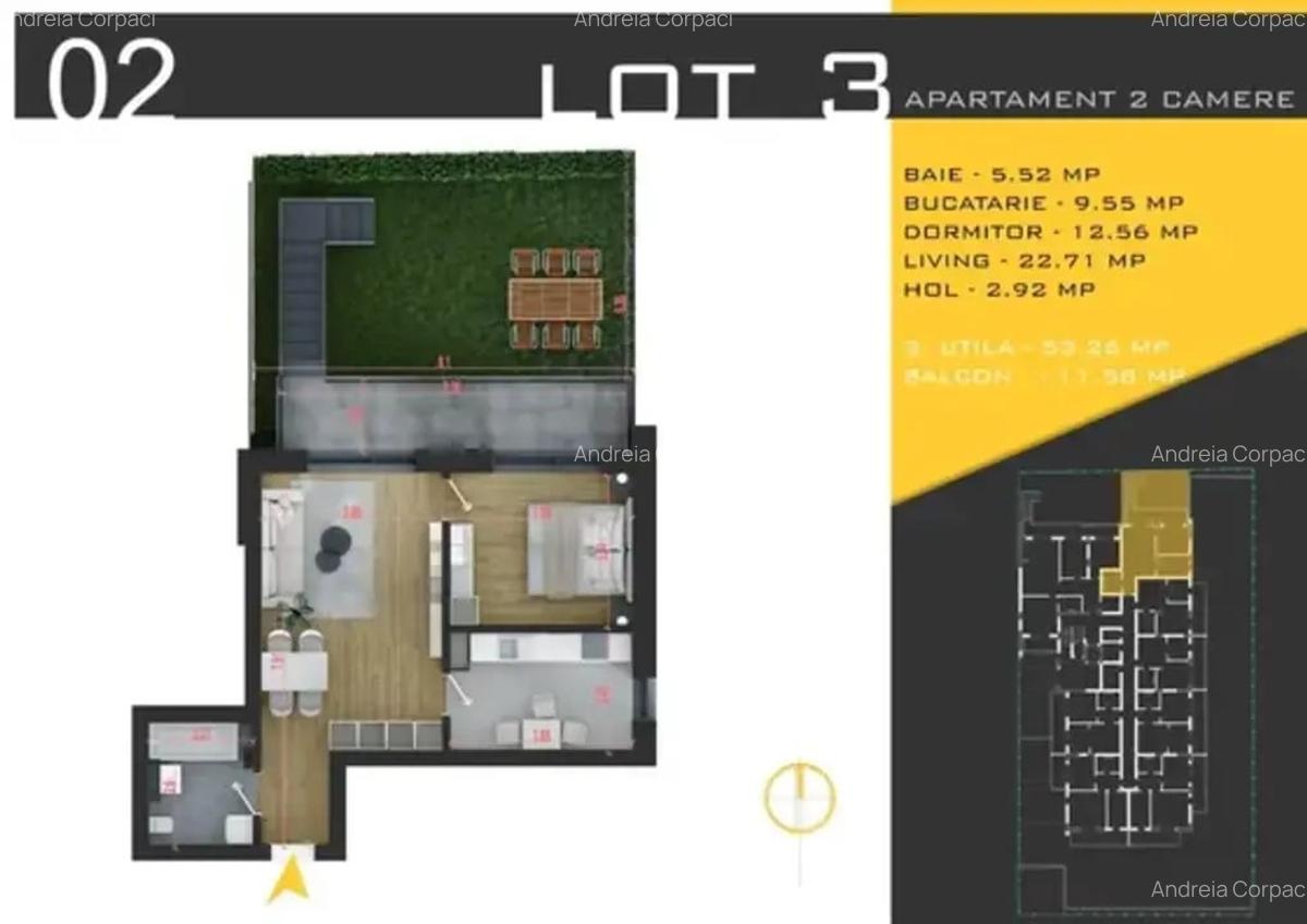 Apartament 2 camere cu gradina Titan Theodor Pallady - 2