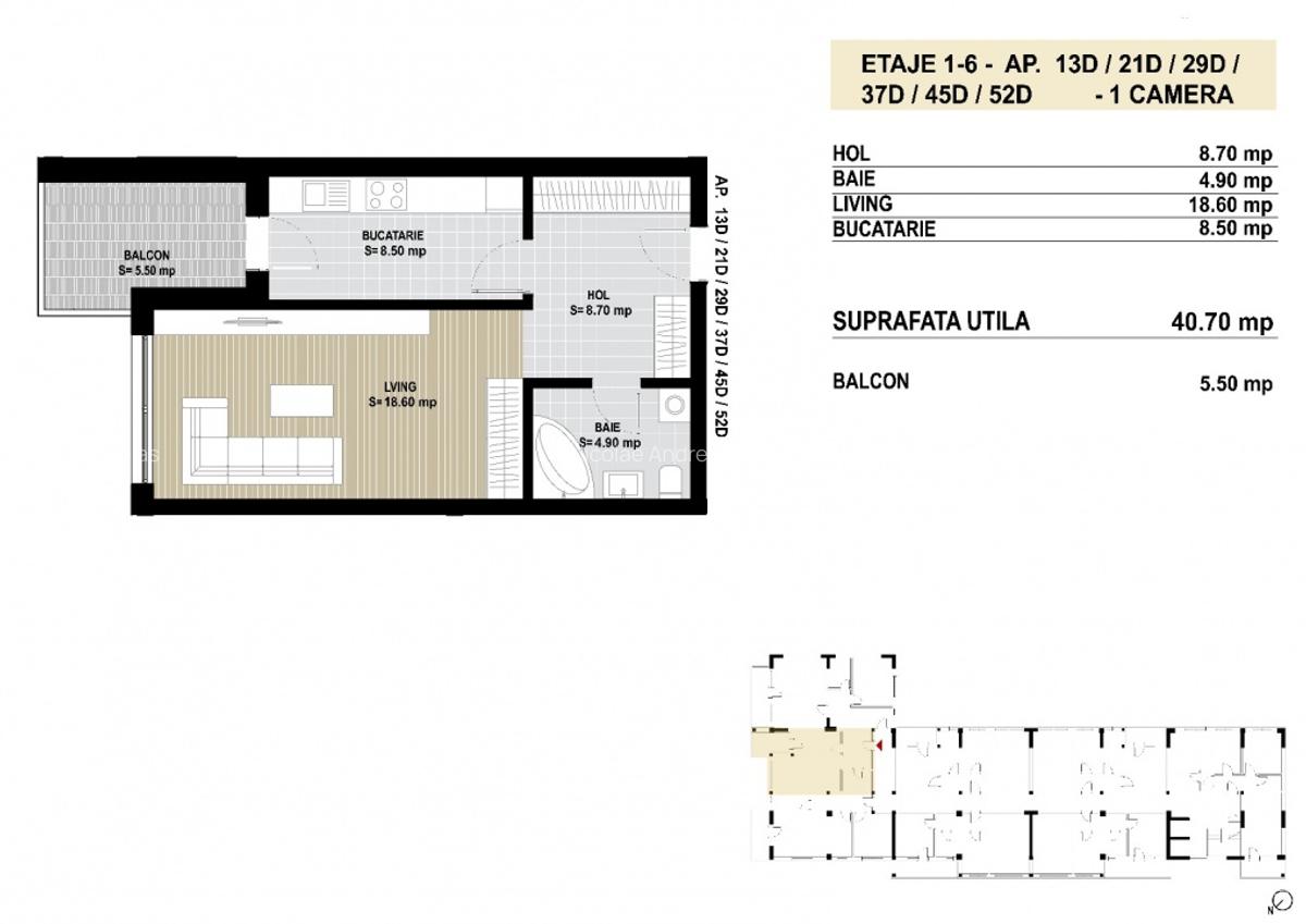 Grand Arena sec 4-garsoniera spatioasa-finisaje premium - 1