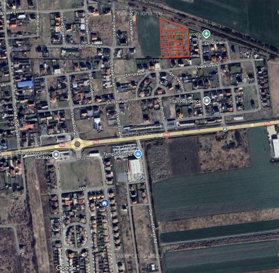 Comision 0%! Parcele de teren intravilan, Cartier Europa - Sacalaz! - 2