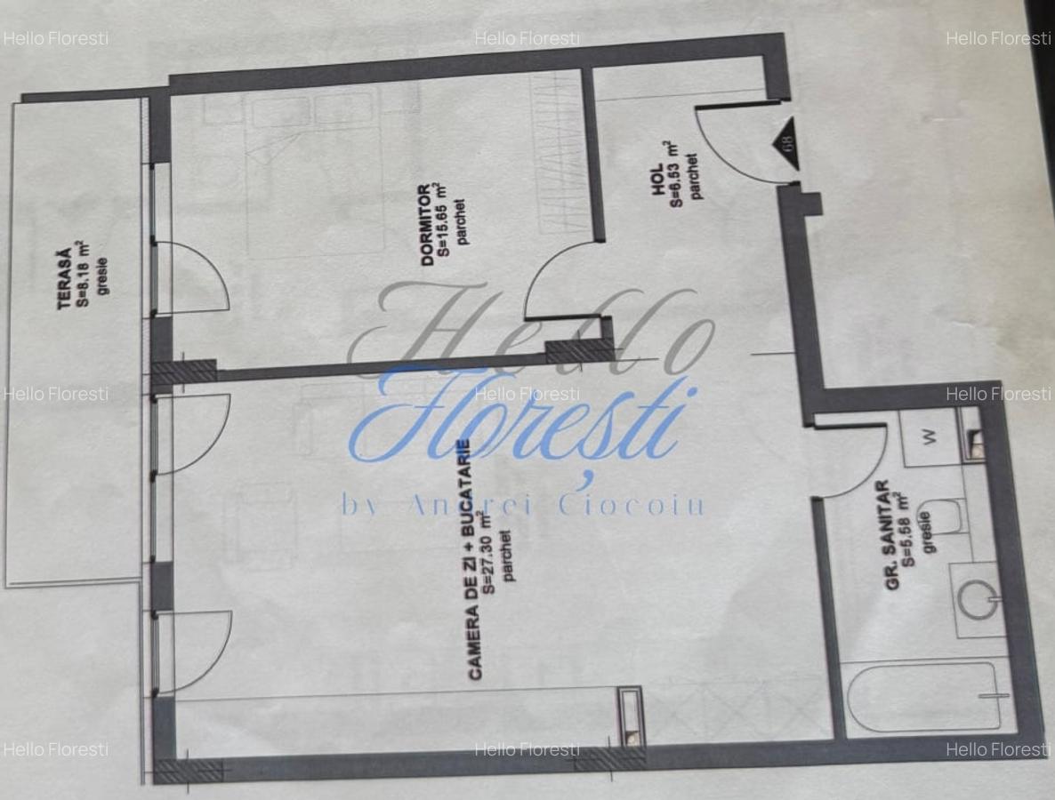 Apartament 2 camere 55.06 mp + terasa 8.18 mp in zona Eroilor - 3