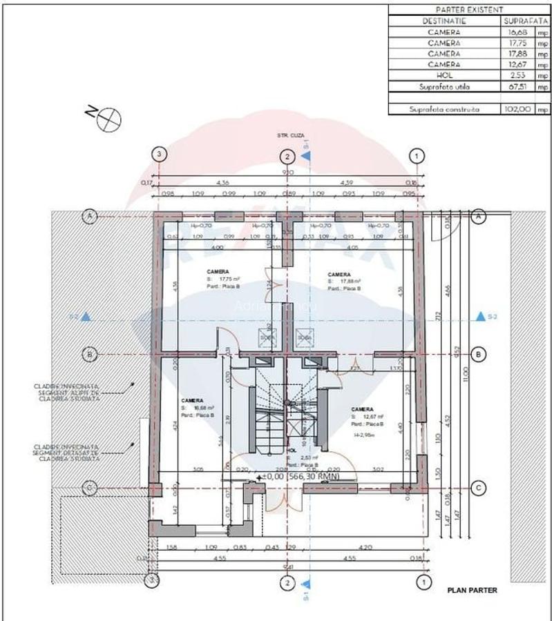 Vila pe str Alexandru Ioan Cuza, 10 camere, S + P + E, teren 282 mp - 16