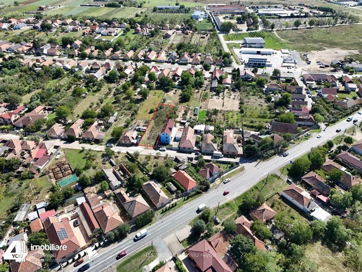 Teren intravilan 1000 mp Zimandul Nou fs.14 ml,cu utilitati(asfalt) - 6