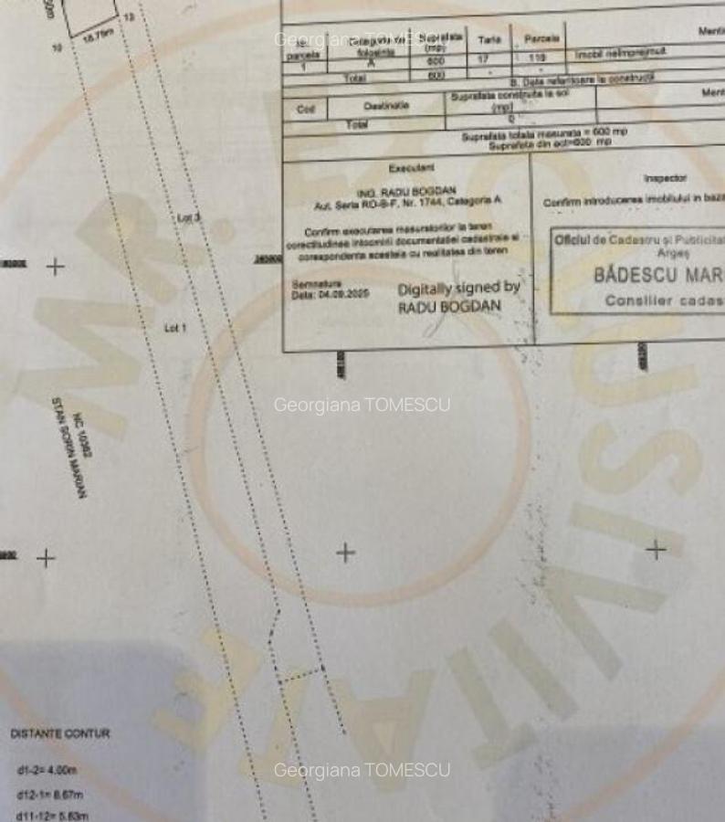 Teren 600 mp intravilan Albota, jud. Arges - 1