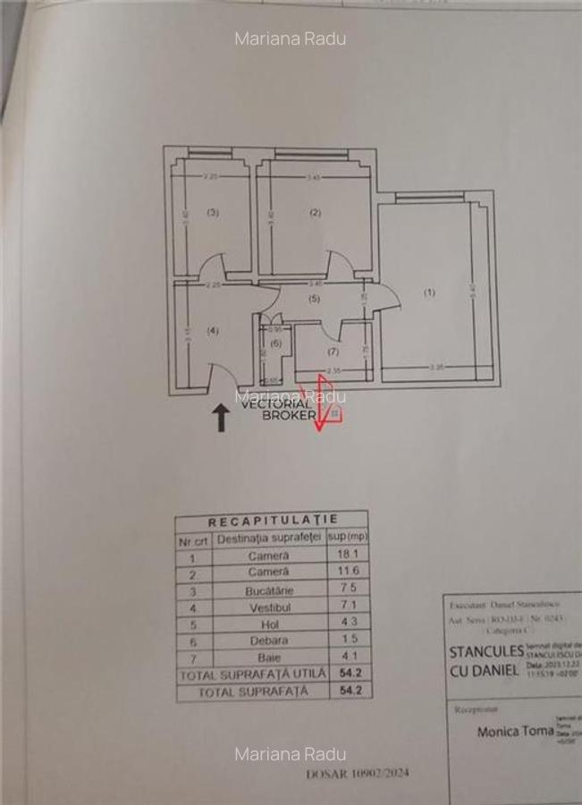 2 camere decomandate, parter, 54mp, bl.1979, Basarabia Arena Nationala - 2