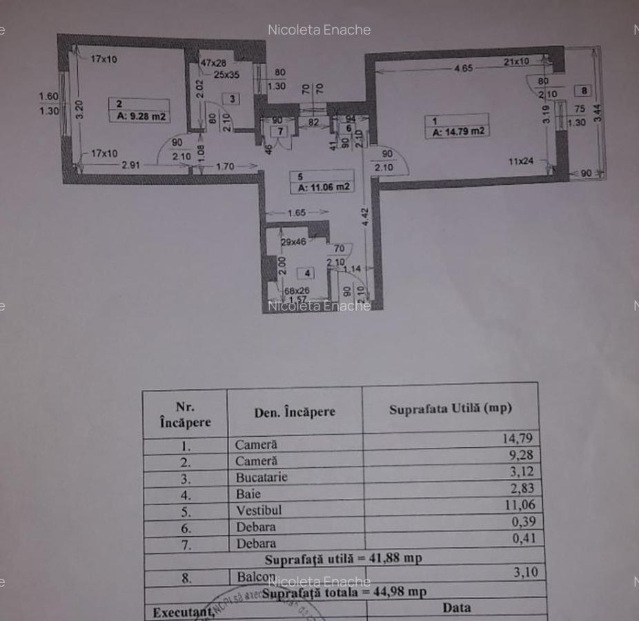 Vanzare apartament 2 camere, decomandat - 1