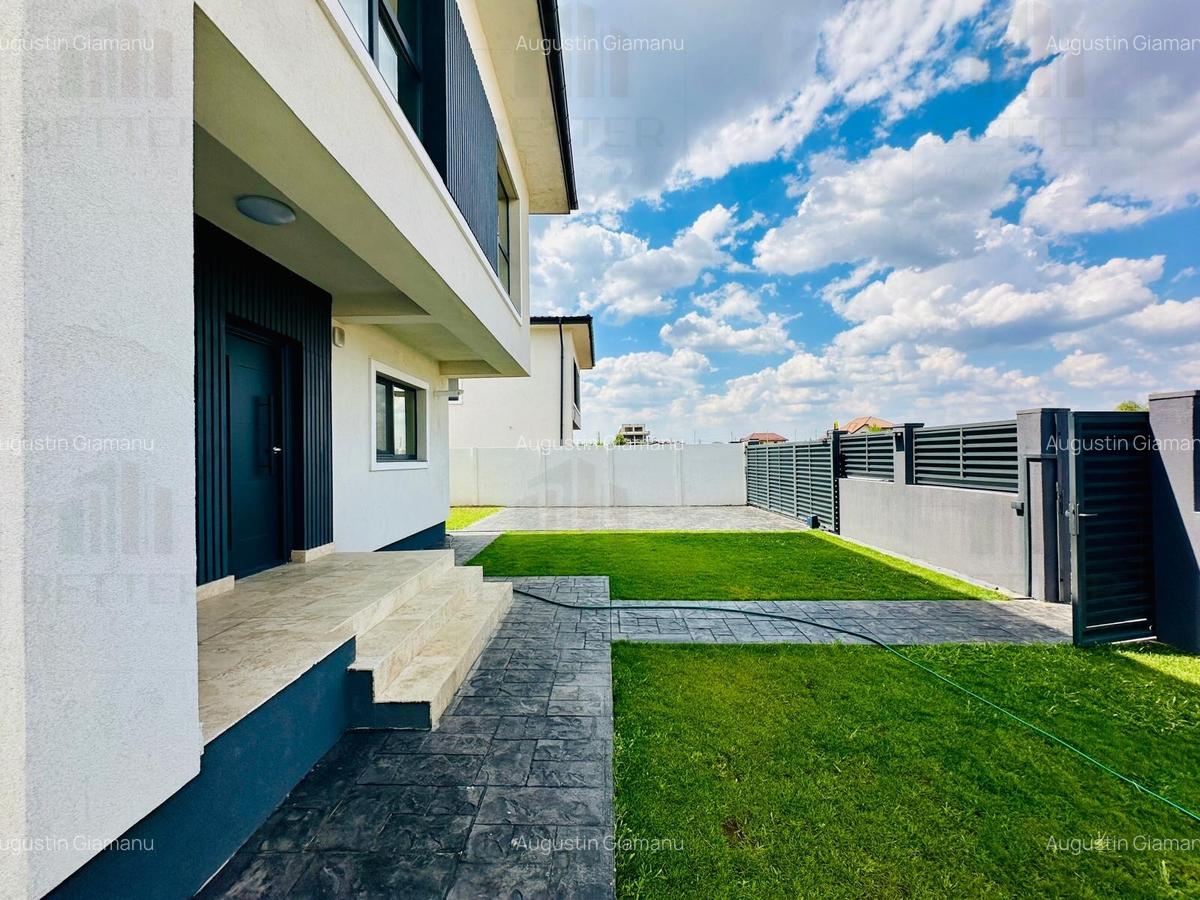 Casă modernă de vânzare 4 camere, 3 băi, terasă travertin–Gata de mutat, Berceni - 2