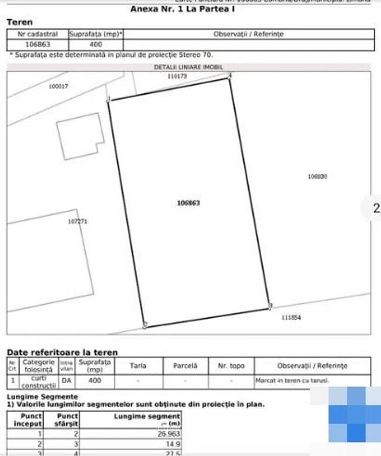 Teren Construcții intravilan de 1000 mp, în Central - 4