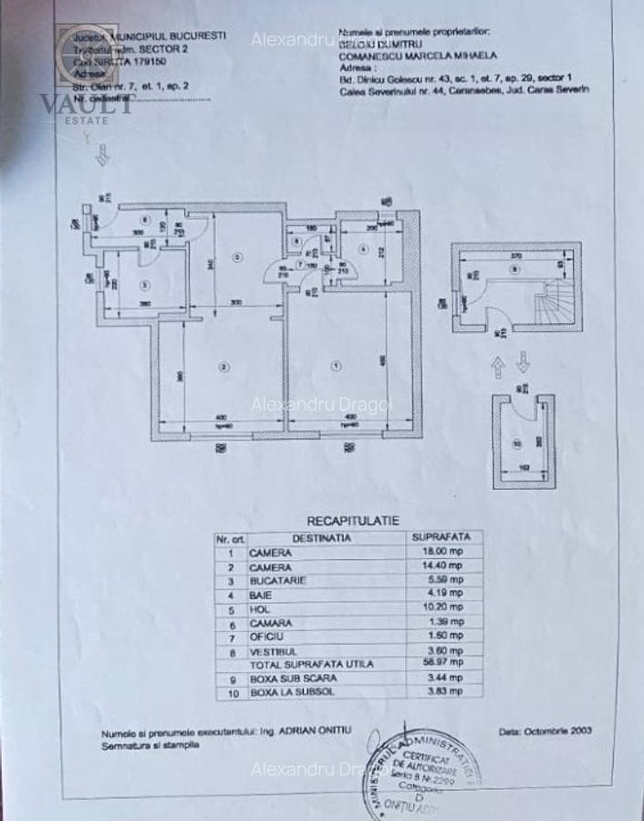 Apartament 3 camere -ETAJ 1- VILA- FOISORUL DE FOC - 21
