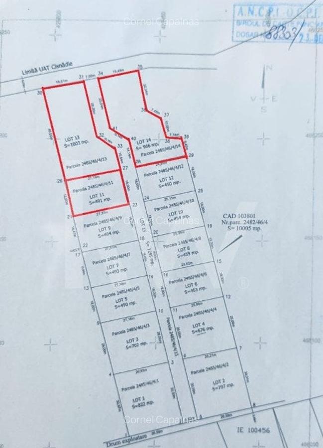 Teren intravilan de vanzare in Cisnadioara - zona Premium disponibile 3 parcele - 5