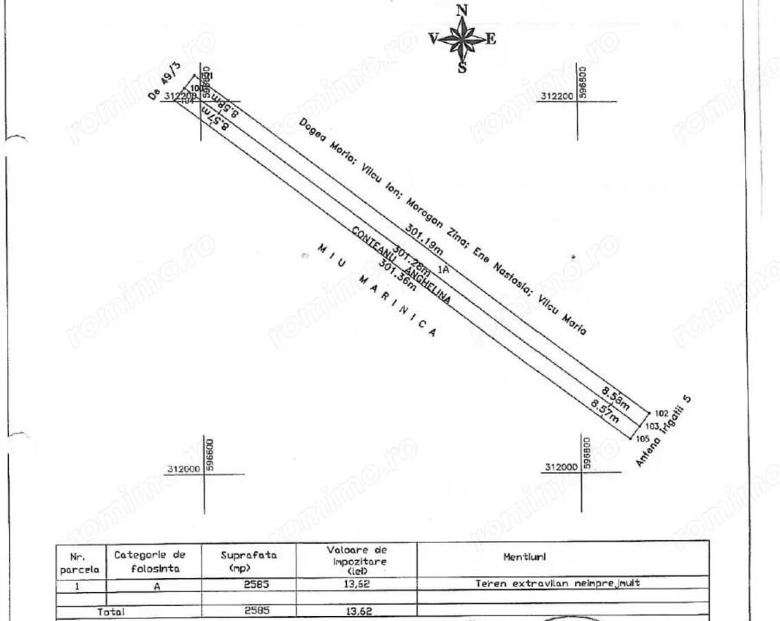Teren Extravilan In Rate Primaverii Com. Berceni | 2585mp | #EG45 - 2