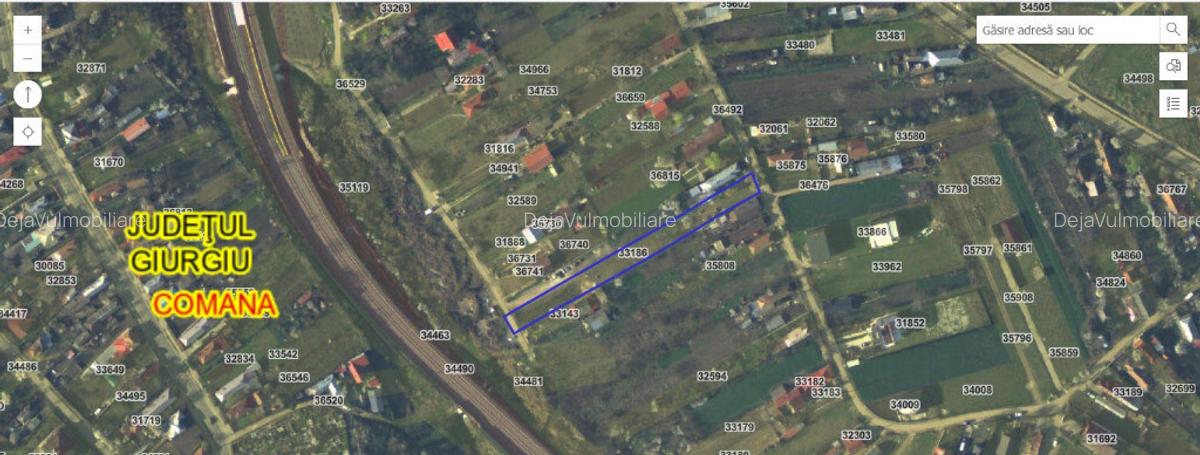 Teren Comana Jud Giurgiu 2100 mp New 2025 - 1