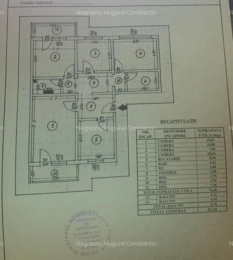 Ap decomandat 4 camere , 2 bau si 2 balcoane-zona Colentina bloc 1986 - 22
