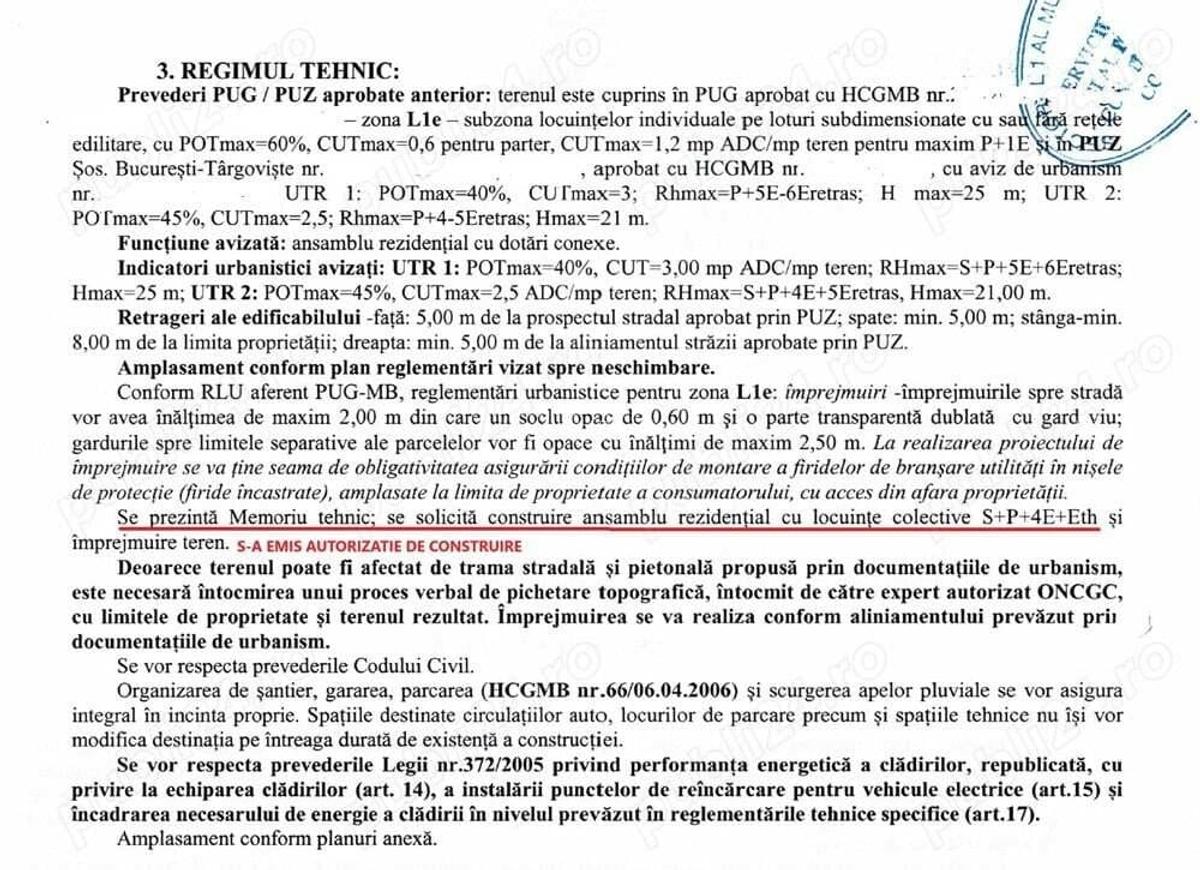 Teren cu Autorizatie Construire Bucurestii Noi Straulesti 5000 mp - 2