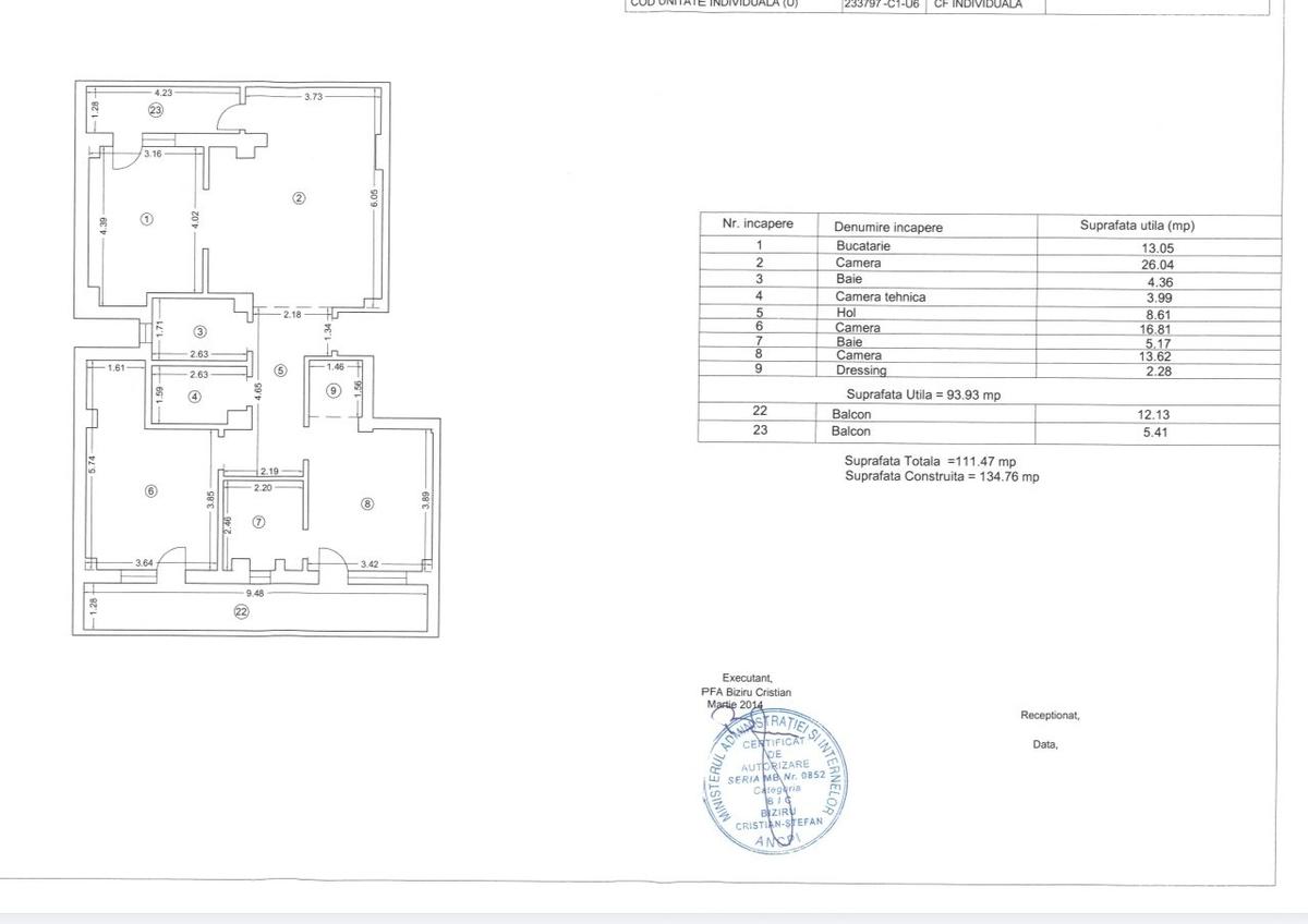 Apartament 3 camere decomandat et 1 Tomis Plus - 20
