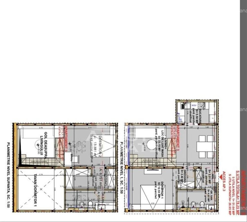 Apartamente noi cu 3 camere, scara interioara, Complexul Studentesc - 4