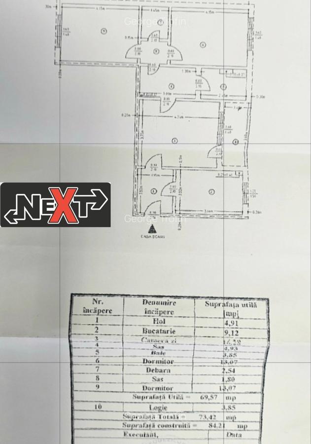 Apartament cu trei camere central - 7