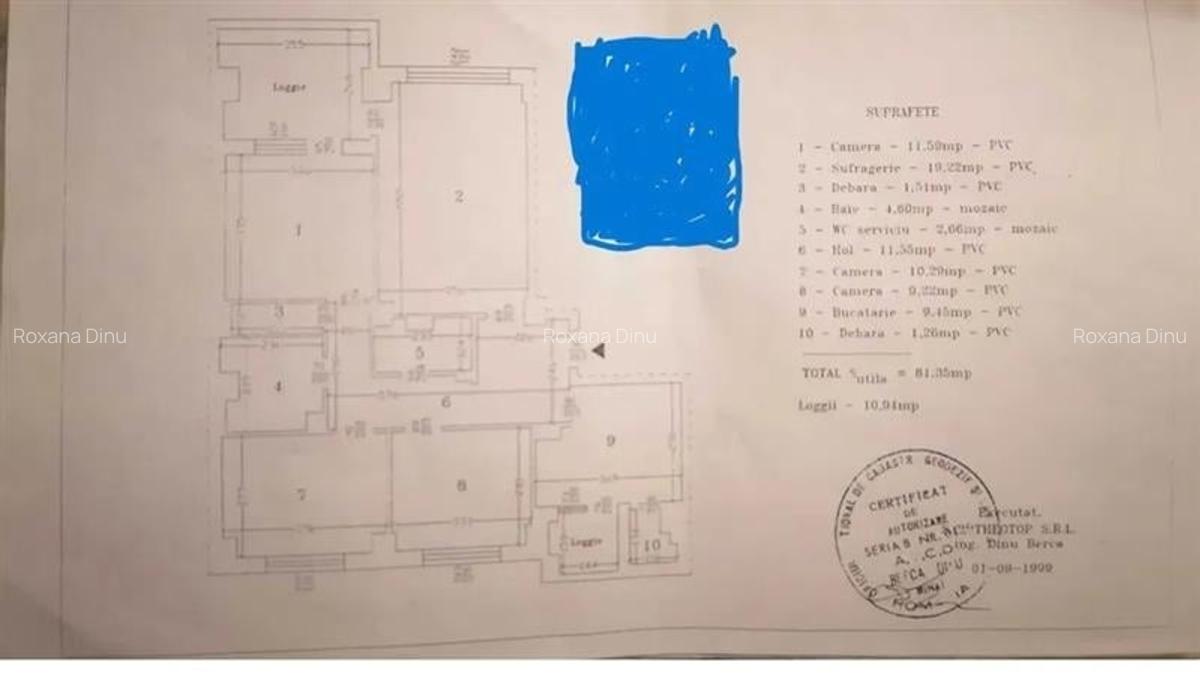 Vanzare Apartament 4 Camere Bucur Obor Bloc din 1980 - 1