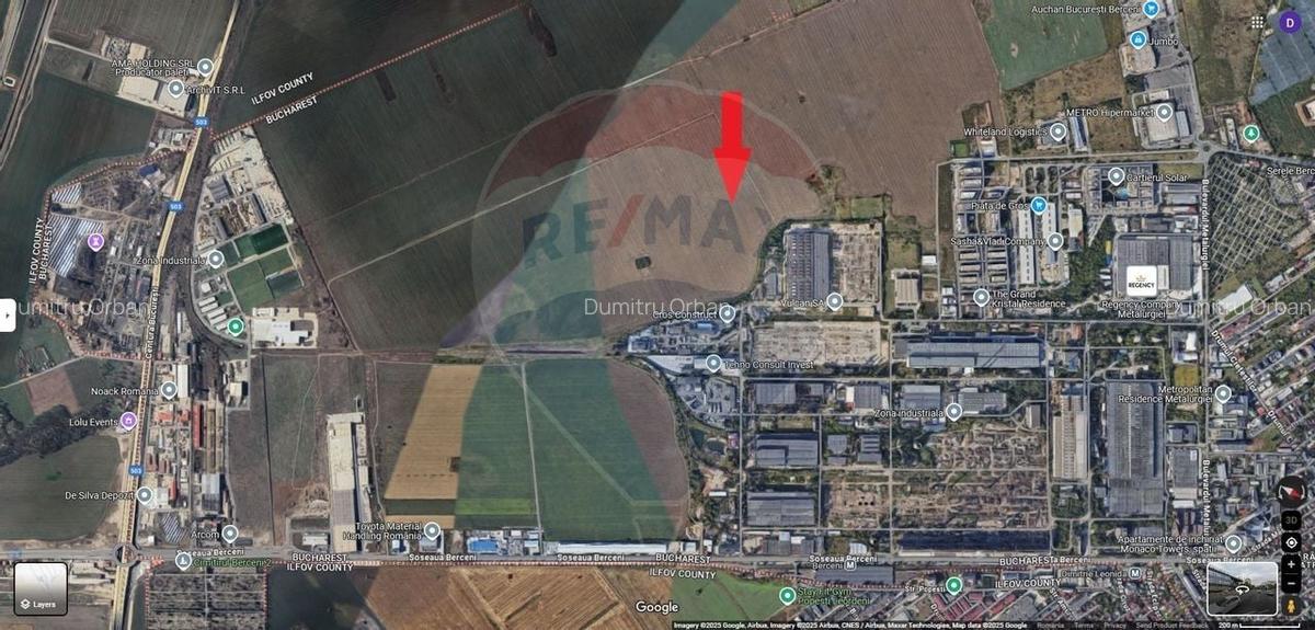 Teren Construcții intravilan de 5510 mp, în P-ța de Gros - 5