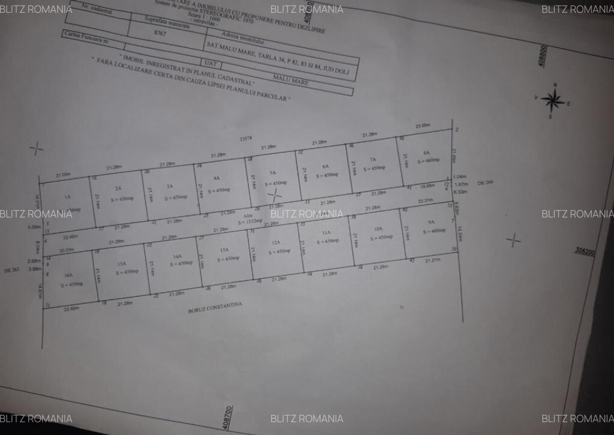 Teren intravilan Malu Mare, 400 mp, vedere panoramica - 1