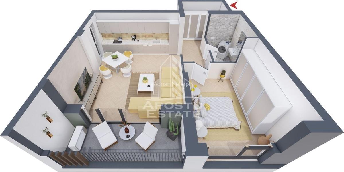 Apartament cu 1,2 si 3 camere, finalizare 2026, zona Torontalului - 5