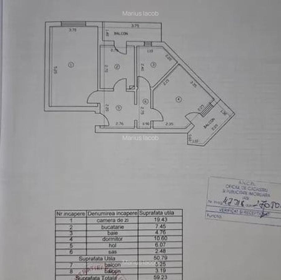 Apartament 2 camere decomandat - etaj intermediar - Baza 3 - 1