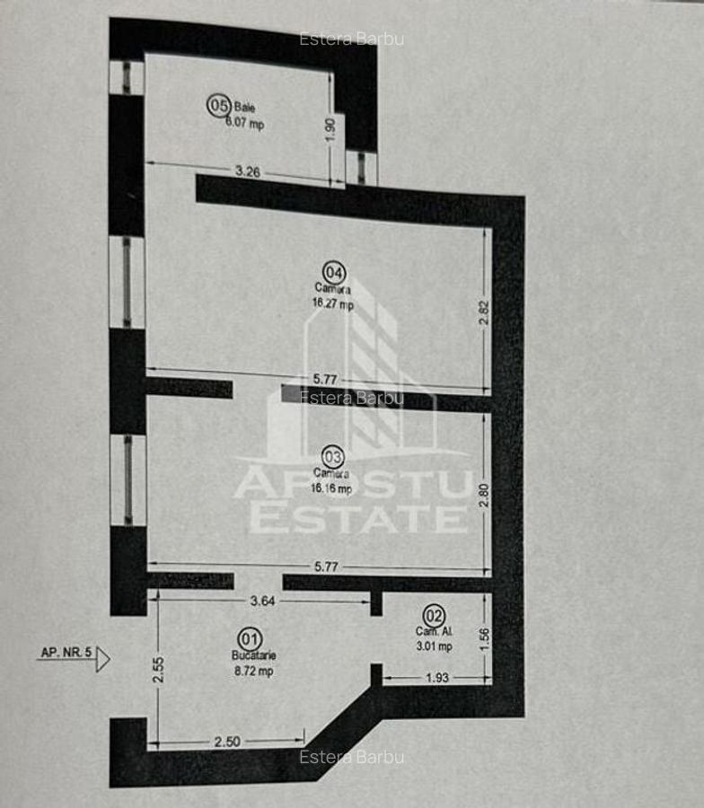 Apartament cu 2 camere nedecomandat, mobilat în Iosefin - 11