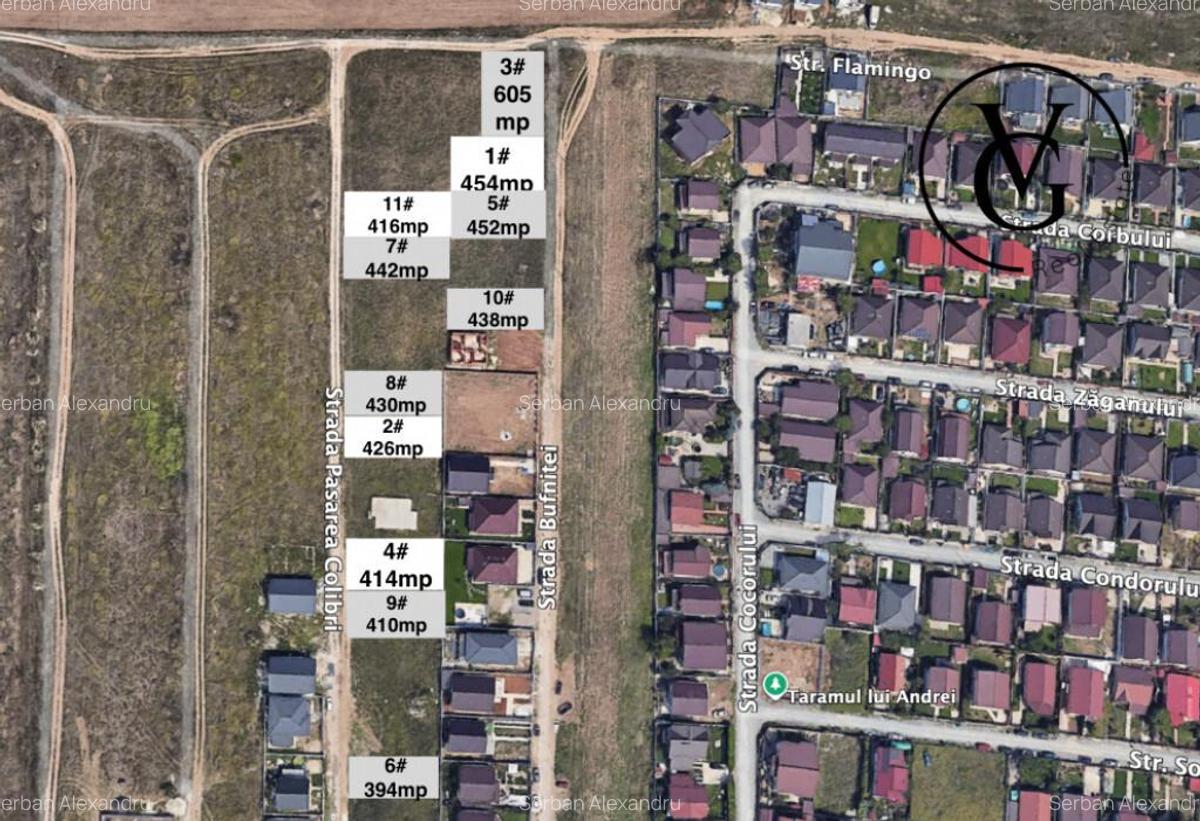 Parcele Pantelimon | intre 394-605mp | uitilitati | P+1+M - 3